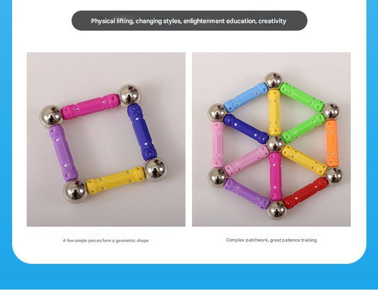 Imaginative Play with Magnetic Blocks