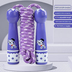 Kids playing with fitness jump rope