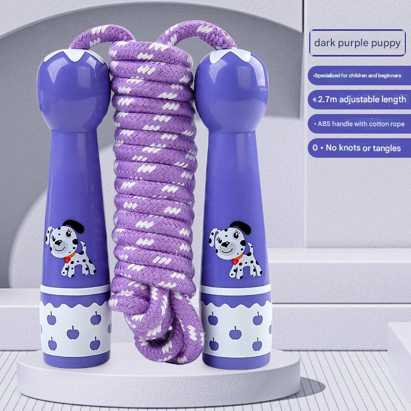 Kids playing with fitness jump rope