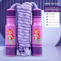 Adjustable kids' jump rope for physical activity