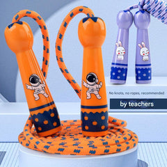 Close-up of adjustable jump rope handle