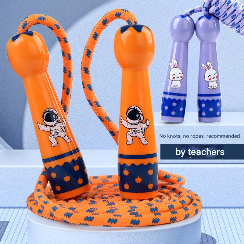Close-up of adjustable jump rope handle