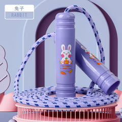 Kids playing with fitness jump rope