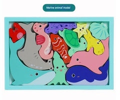 Motor skills enhancing puzzle blocks