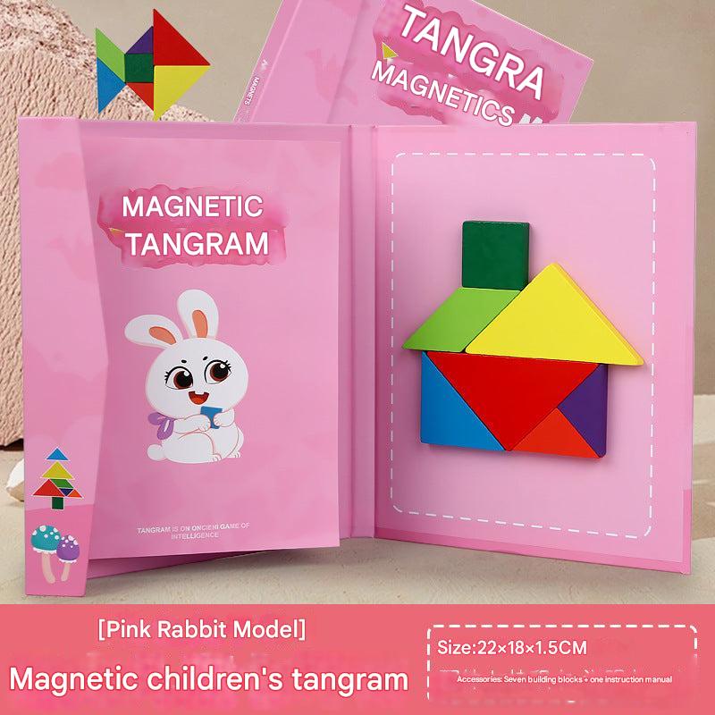 Interactive play with educational tangram set