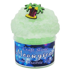 Textures of different coloured slime in the kit