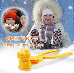 Durable plastic Dinosaur Snowball Maker on snow