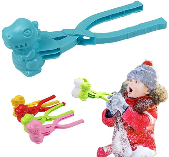 Close up of Dinosaur Snowball Maker handle