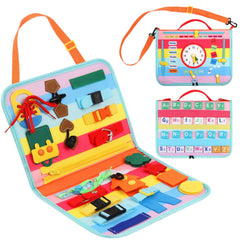 Durable educational busy board for home and classroom