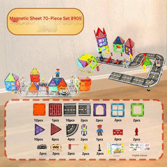 Children engaging with magnetic building blocks image 9