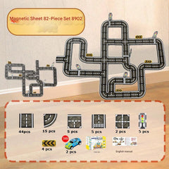 Hands-on play with multicoloured building tiles image 10