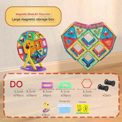Hands-on play with multicoloured building tiles image 10