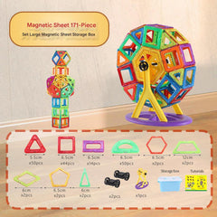 Kids playing with colorful magnetic tiles image 4