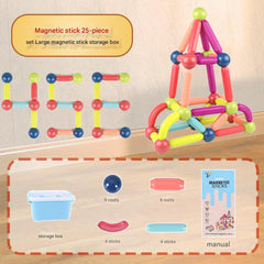 Creative constructions made with magnetic tiles image 8