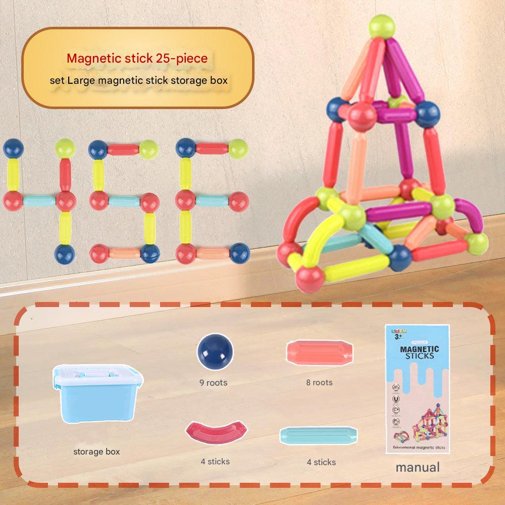 Creative constructions made with magnetic tiles image 8