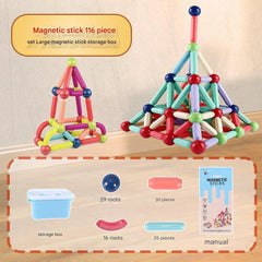 Various shapes of magnetic building tiles image 3