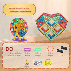 Hands-on play with multicoloured building tiles image 10