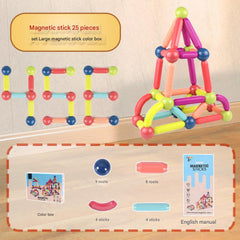 Educational play with magnetic blocks image 7