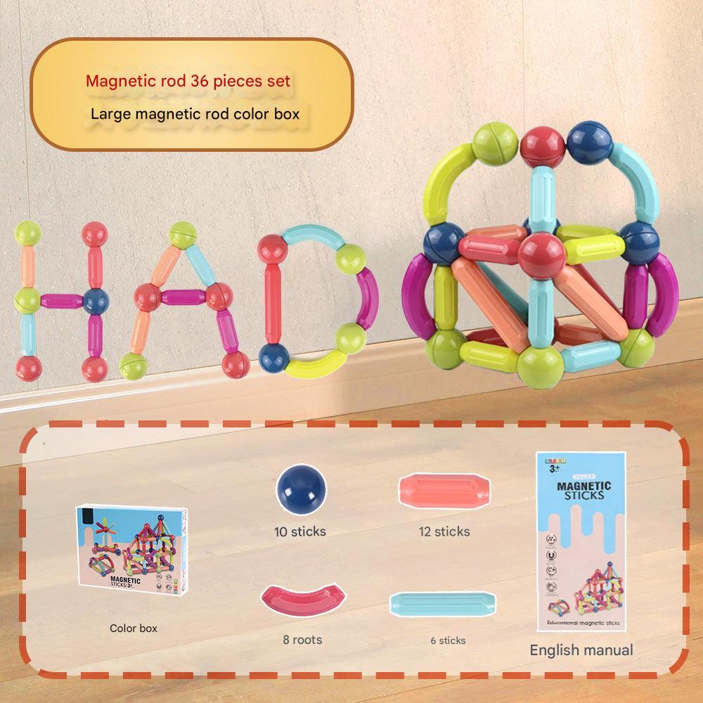 Creative constructions made with magnetic tiles image 8