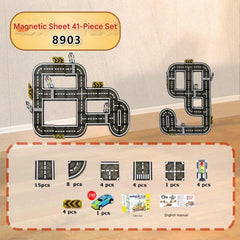 Educational play with magnetic blocks image 7