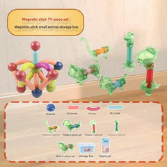 Magnetic building blocks showcased image 5
