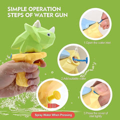 Kids' Mini Cartoon Dinosaur Light-Up Water Gun - Image 3