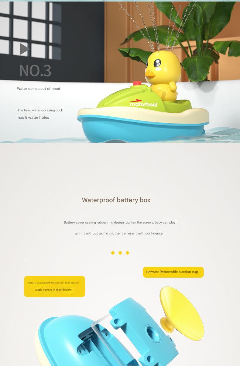 Yellow Duck Bath Toy Water Spray Feature Image 2