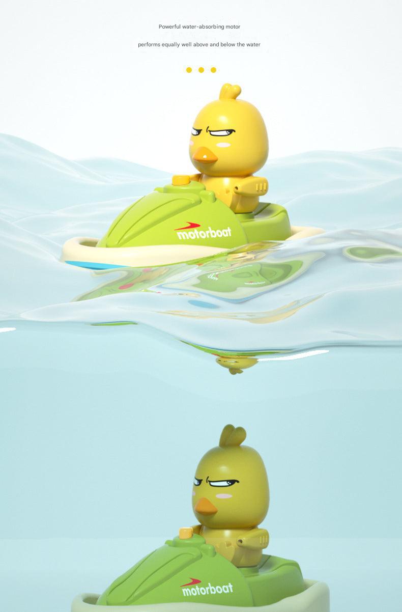 Close-up of Interactive Yellow Duck Bath Toy Image 5