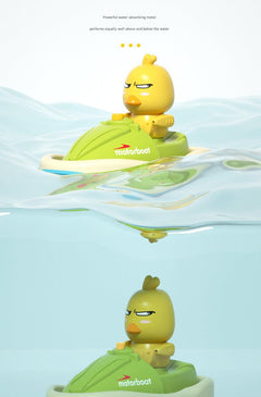 Close-up of Interactive Yellow Duck Bath Toy Image 5