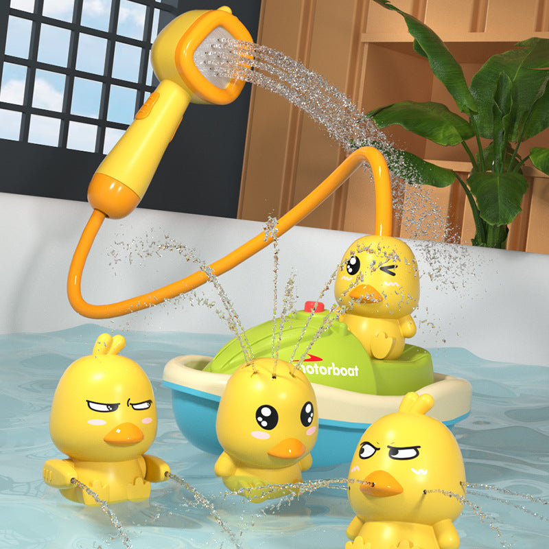 Yellow Duck Bath Toy Water Spray Feature Image 2