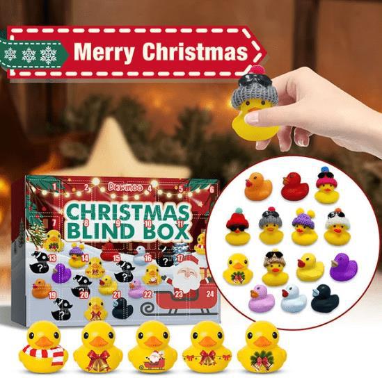 Christmas themed collectible duck figures