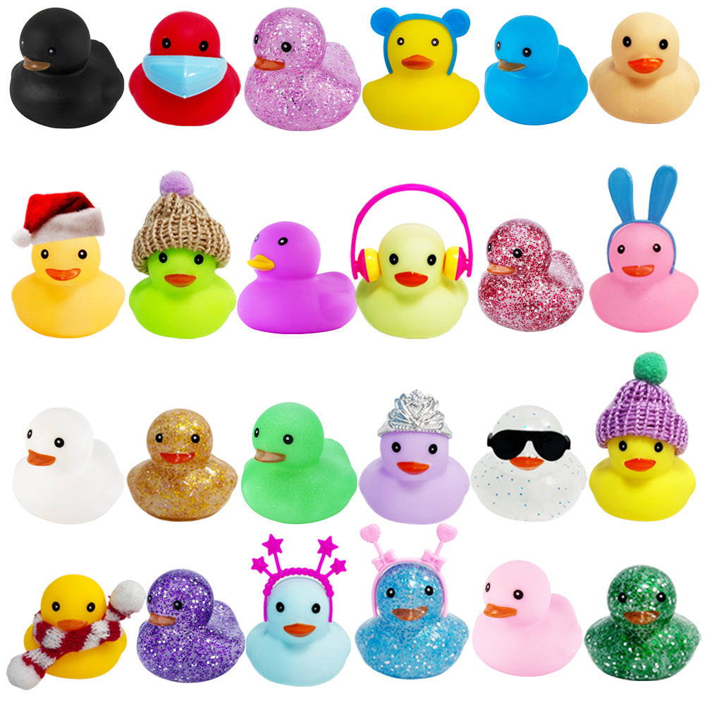 Design details of the rubber duck figurines