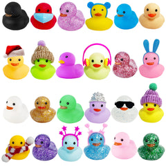 Design details of the rubber duck figurines