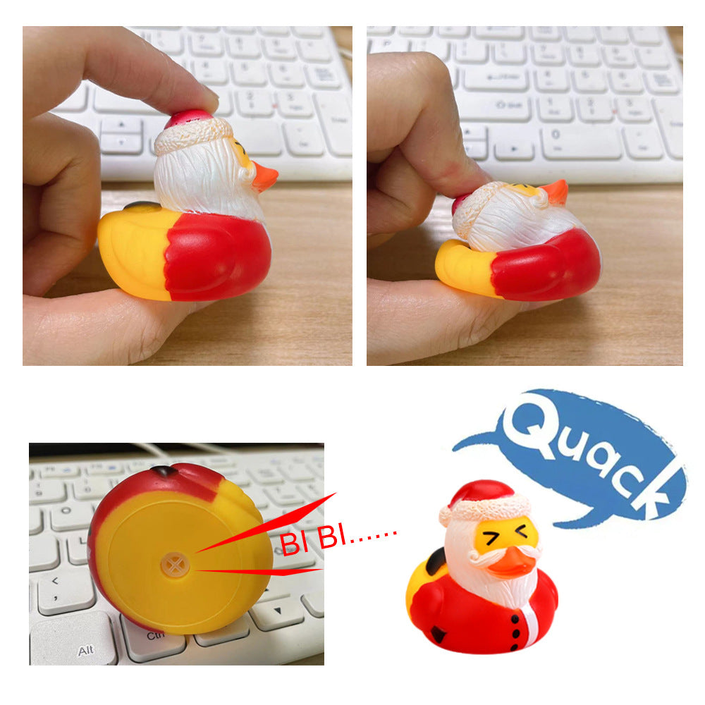 Collectible duck figurines from the calendar