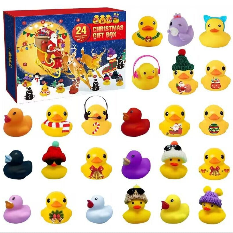 Collectible duck figurines from the calendar