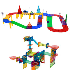 Magnetic Marble Run Set image 6 showcasing various configurations