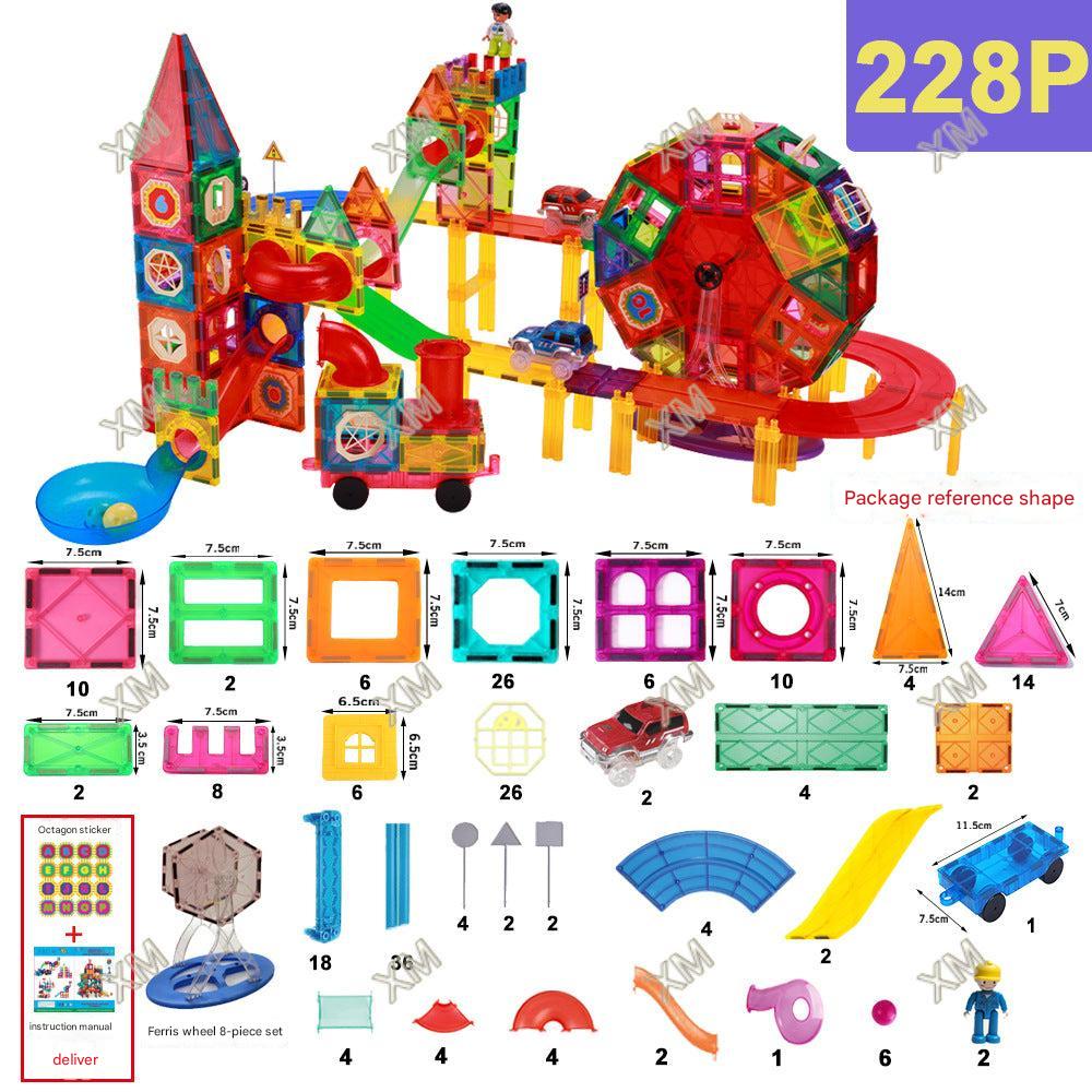 Magnetic Marble Run Set image 5 with child playing