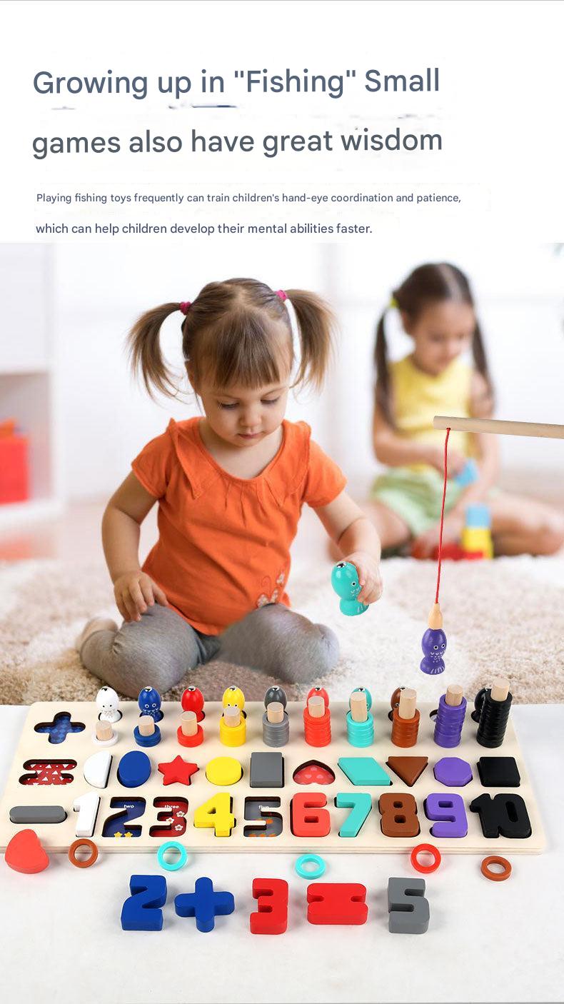 Magnetic fishing components of the toy