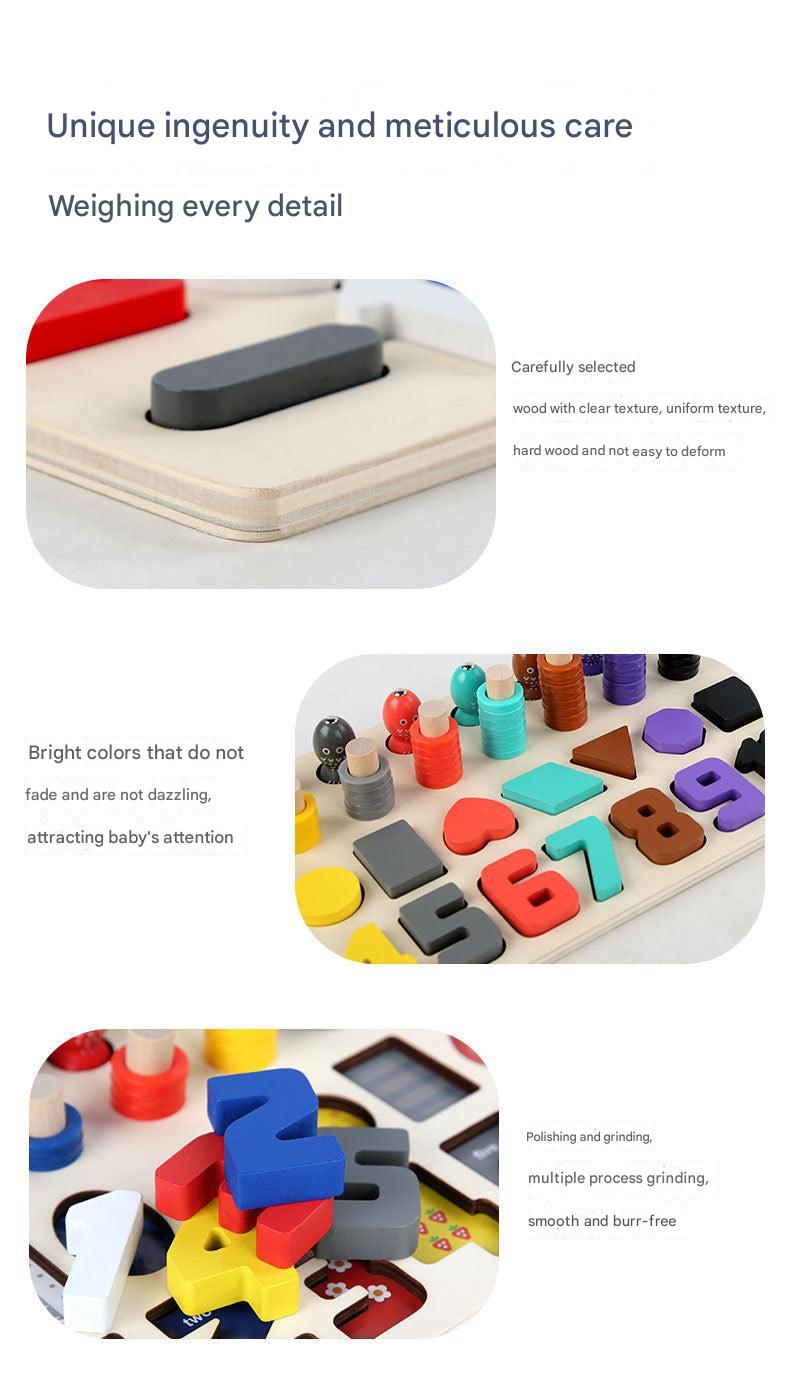 Child engaged in learning with educational toy