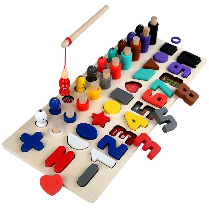 Magnetic fishing components of the toy