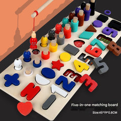 Durable wooden educational toy for toddlers