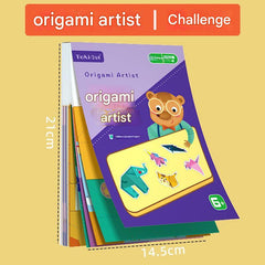 Children crafting with paper and stickers