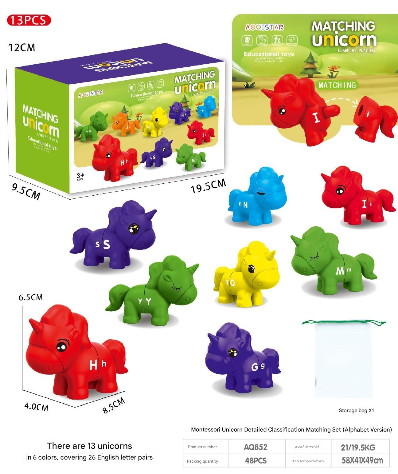 Matching board for kids learning numbers and letters