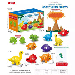 Matching board for kids learning numbers and letters