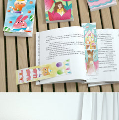 Kids painting with water-activated colour pigments