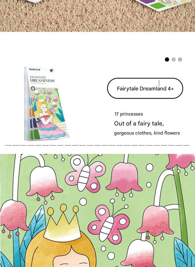 Image showcasing the compact size of watercolour book