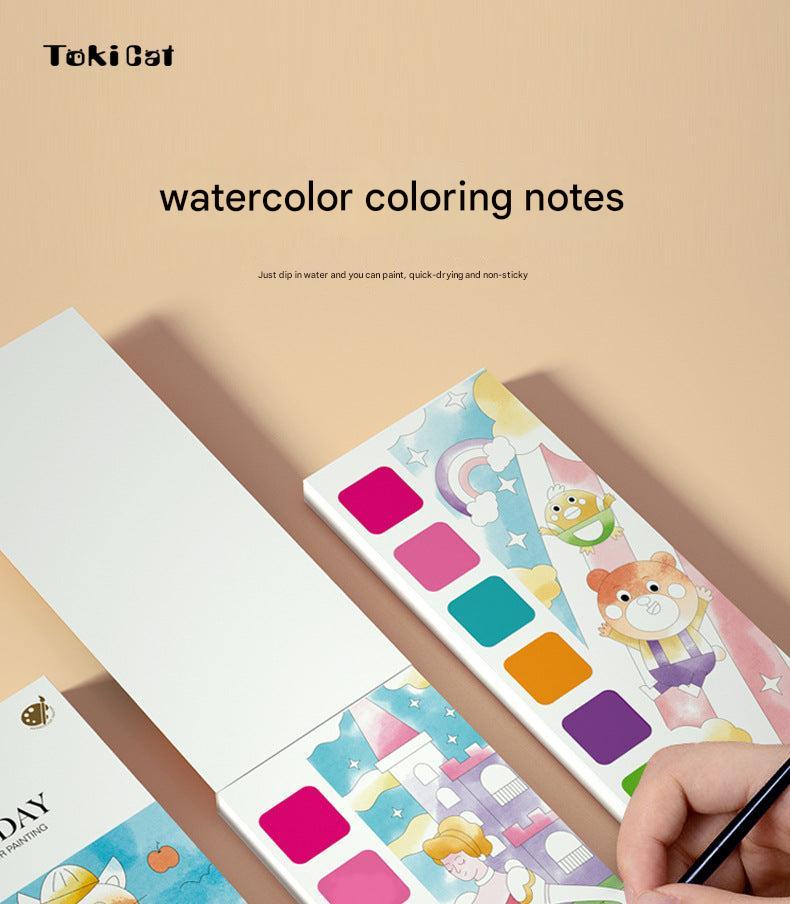 Fun watercolour painting scenes for kids