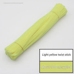 Children engaging with twist bars craft