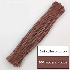 Children engaging with twist bars craft