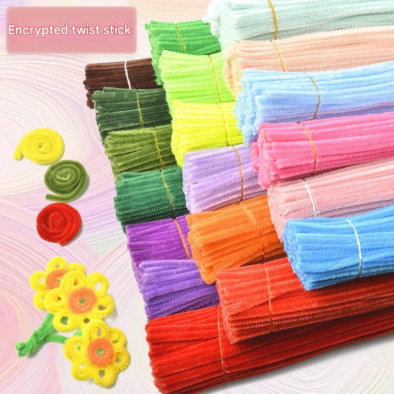 Assorted colourful twist bars for crafting